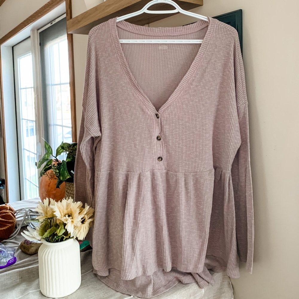 Long Sleeve Peplum